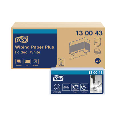 Tork W4 White 2-Ply Wiping Paper Plus (Pack of 5)