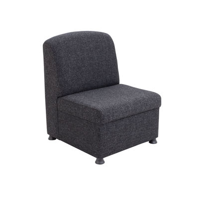 Arista Charcoal Modular Reception Chair