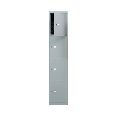 Bisley 305x1802mm Goose Grey 4 Door Locker