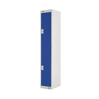 Two Compartment D300mm Blue Locker