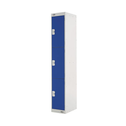 Three Compartment D300mm Blue Locker