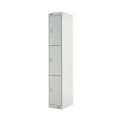 Three Compartment D300mm Light Grey Locker