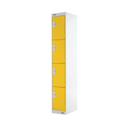 Four Compartment D300mm Yellow Locker