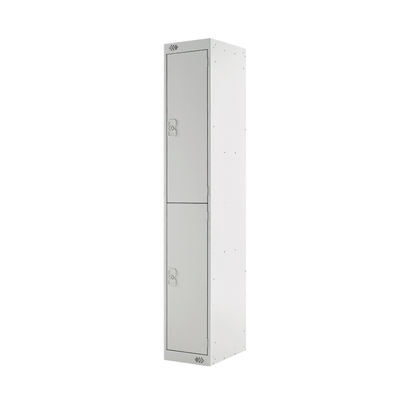 Two Compartment D450mm Light Grey Locker