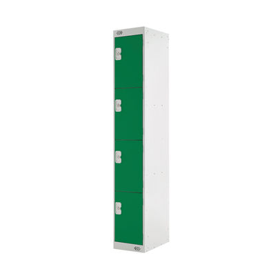 Four Compartment D450mm Green Locker