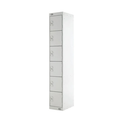 Six Compartment D450mm Light Grey Locker