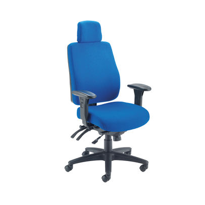 Avior Elbrus Blue High Back Operators Office Chair