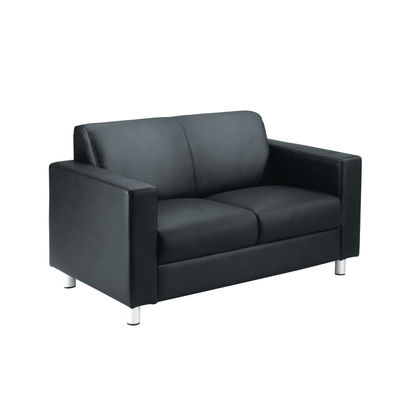Black leather office sofa outlet