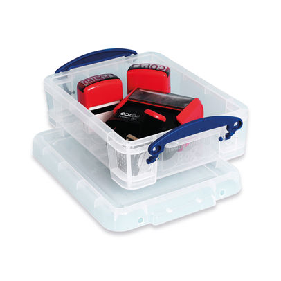 Really Useful 1.75L Clear Plastic Storage Box