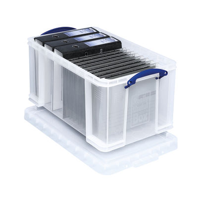 Really Useful 48L Clear Plastic Storage Box