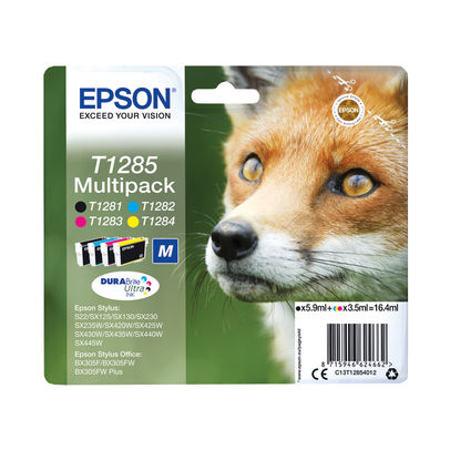 Epson T1285 Inkjet Cartridge Multipack - C13T12854012