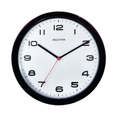 Acctim Aylesbury Black Wall Clock