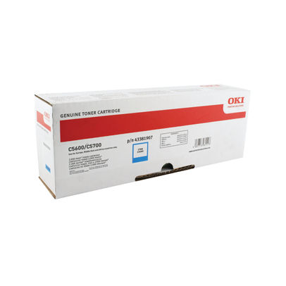 Oki C610 Cyan Toner Cartridge - 44315307