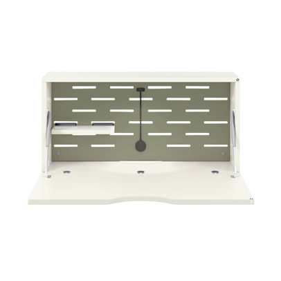 Bisley White and Goose Grey Hideaway Desk 820x250mm