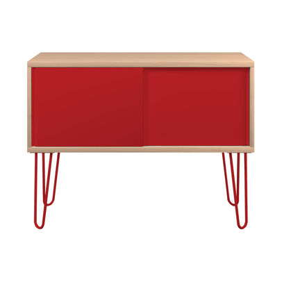 Bisley MultiSideboard 1000x450x750mm Oak/Cardinal Red