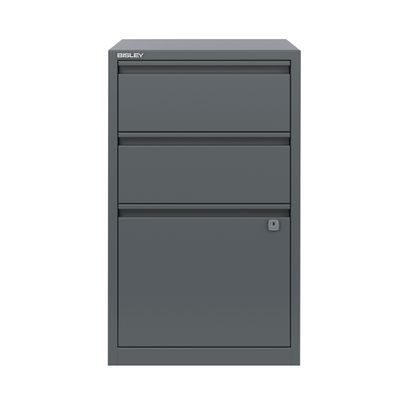 Bisley Grey A4 3 Drawer Combination Home Steel Filer