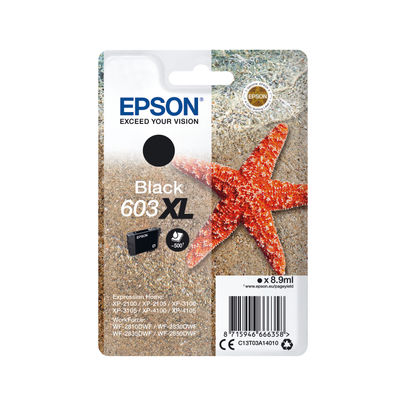 Epson Starfish 603XL Black Ink Cartridge C13T03A14010