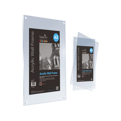 Stewart Superior Acrylic Wall Frame A4 Clear