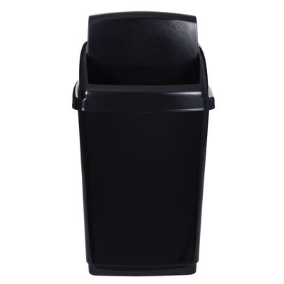 2Work Swing Top Bin 50 Litre Capacity Black