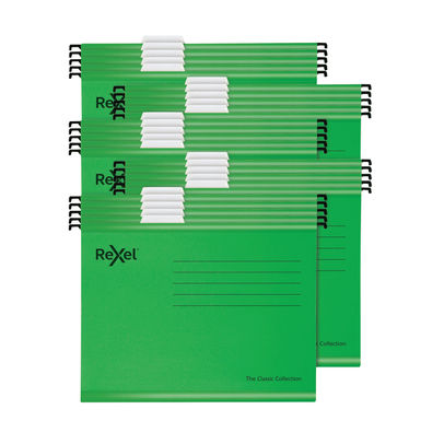 Rexel Classic Suspension Files A4 Green (Pack of 25)