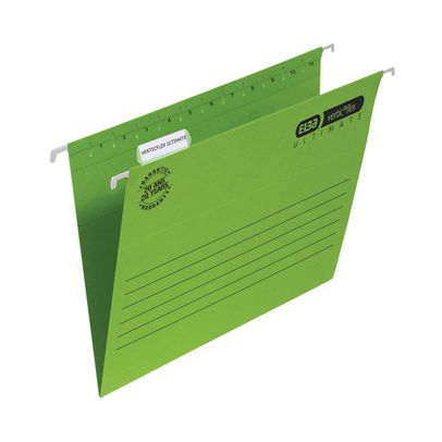 Elba Verticflex Ultimate A4 Green Suspension File (Pack of 25)