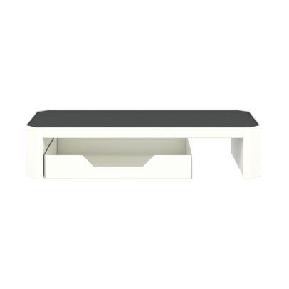 Bisley Platform Monitor Stand Small Chalk White