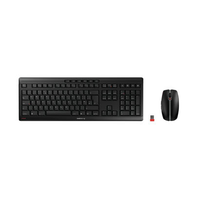 Cherry Stream Desktop Recharge USB Wireless Keyboard and Mouse Set UK Black