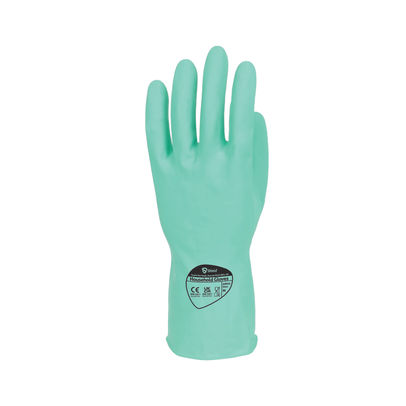 Shield Rubber Household Gloves 0.33mm 30cm Pairs Medium Green (Pack of 12)