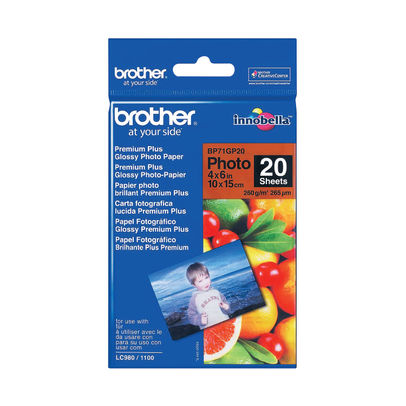 Brother Gloss Photo Paper 4 x 6 Inch (Pack of 20)