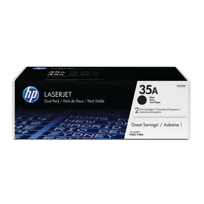 HP 35A Black Toner Cartridge Twin Pack (Pack of 2) - CB435AD