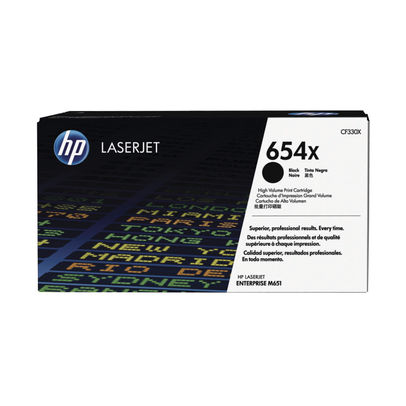 HP 654X Black High Yield Laserjet Toner Cartridge