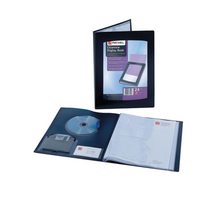 Rexel A5 Black Clearview Display Book