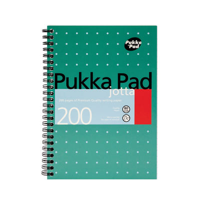 Pukka Pad A5 Wirebound Metallic Jotta Pad (Pack of 3)