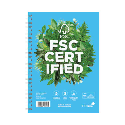 Silvine A5 Wirebound FSC Premium Ruled Notebooks (Pack of 5)