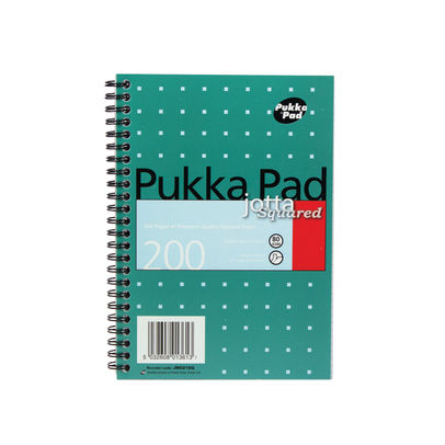 Pukka Pad Square Wirebound Metallic Jotta Notepad A5 (Pack of 3)