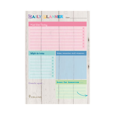 Collins Brighton Daily Planner Desk Pad