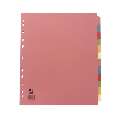 Q-Connect A4 12-Part Extra Wide Subject Dividers