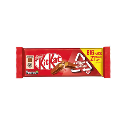 KitKat 2-Finger Milk Chocolate Bar (Pack of 21)