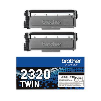 Brother TN2320 Black High Yield Toner Twin Pack - TN2320TWIN