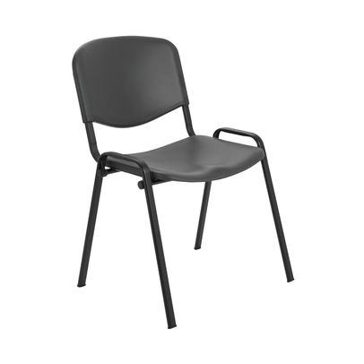 Jemini Charcoal Polypropylene Multipurpose Stacking Chair