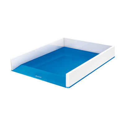 Leitz WOW Letter Tray Dual Colour White/Blue