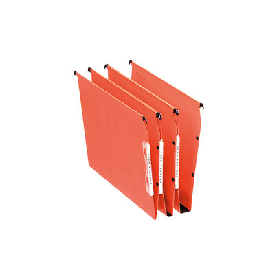 Esselte Orgarex Orange A4 Lateral Files 50mm (Pack of 25)