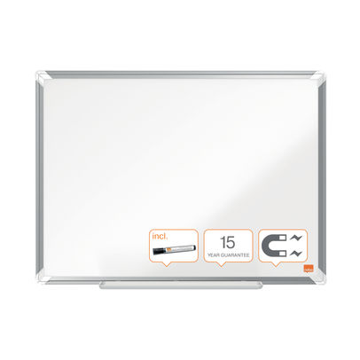 Nobo Premium Plus Steel Magnetic Whiteboard 600 x 450mm