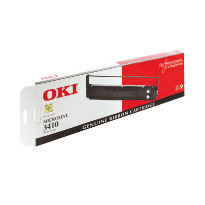 Oki Black Microline 3410 Fabric Ribbon