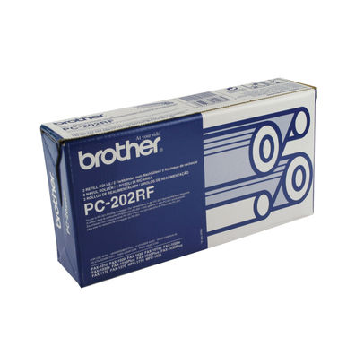 Brother PC-202RF Black Thermal Transfer Ribbon (Pack of 2)