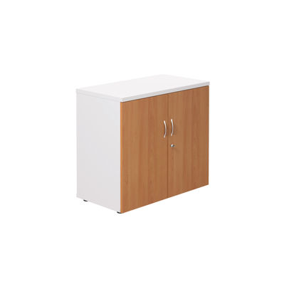 Jemini 700 x 450mm White/Beech Wooden Cupboard