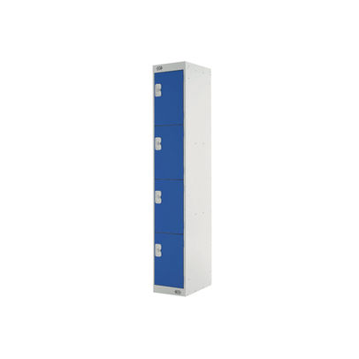 Four Compartment D300mm Blue Express Standard Locker