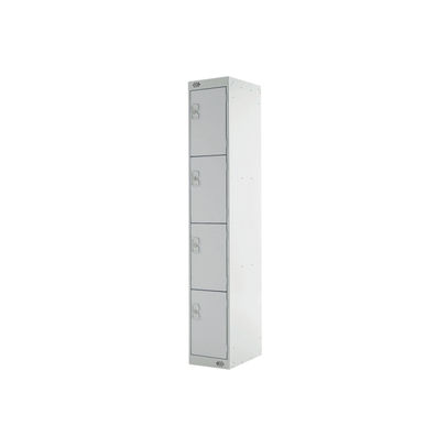 Four Compartment D300mm Grey Express Standard Locker