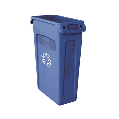 Rubbermaid Blue 87 Litre Slim Jim Venting Channel Container