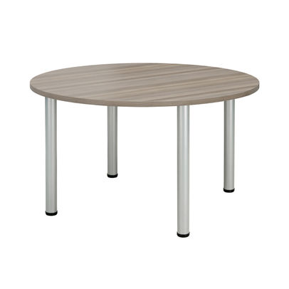 Jemini D1200 x H730mm Grey Oak Circular Meeting Table